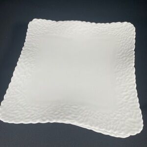 Imperial 7” Textured White Square Salad Plates